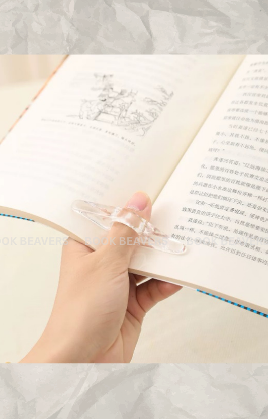 Acrylic Thumb Book Page Holder | Comfortable One-Hand Reading