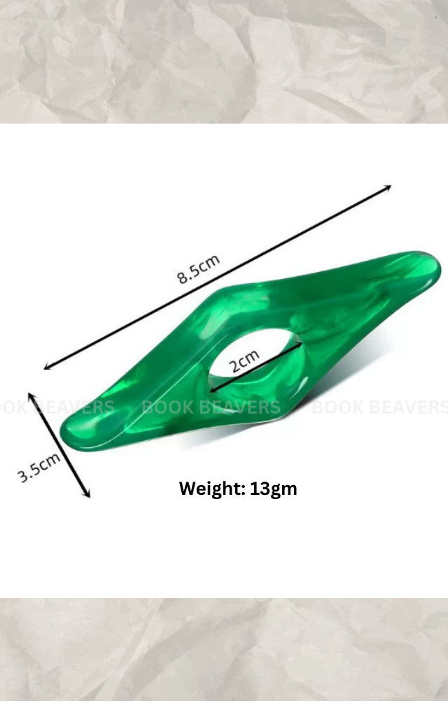 Acrylic Thumb Book Page Holder | Comfortable One-Hand Reading