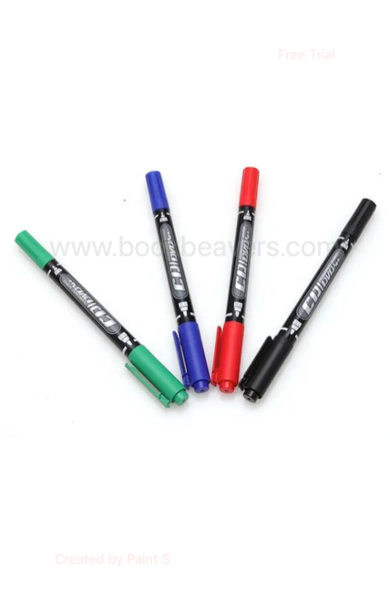 GXin G-107A Dual Tip Permanent Marker Pen 1 Pc