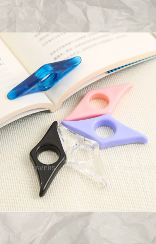 Acrylic Thumb Book Page Holder | Comfortable One-Hand Reading