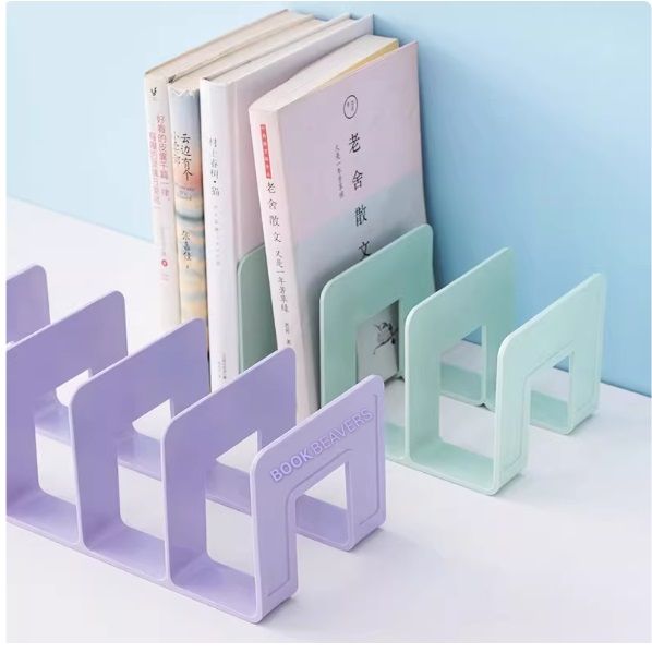 Multi-Grid Desktop Book Stand & Storage Rack