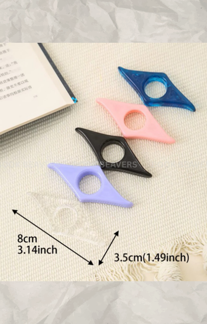 Acrylic Thumb Book Page Holder | Comfortable One-Hand Reading