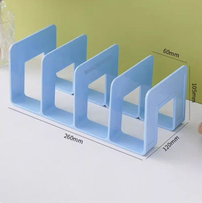 Multi-Grid Desktop Book Stand & Storage Rack