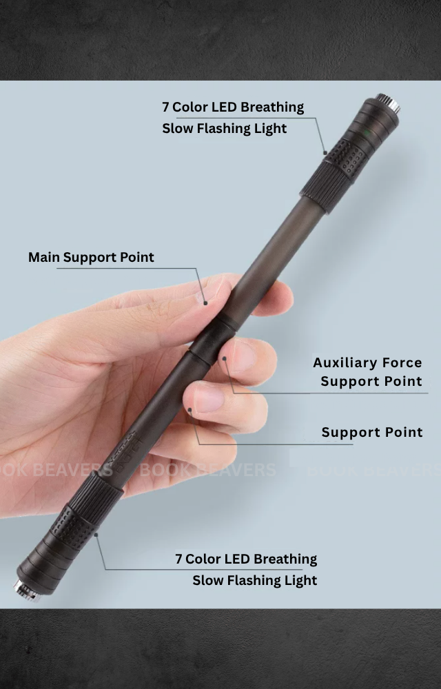 Pen Spinning Mod LED Light with Storage Tube