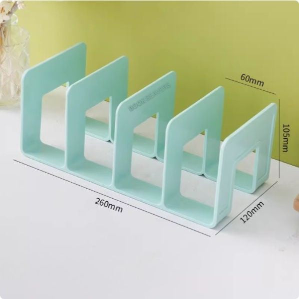 Multi-Grid Desktop Book Stand & Storage Rack