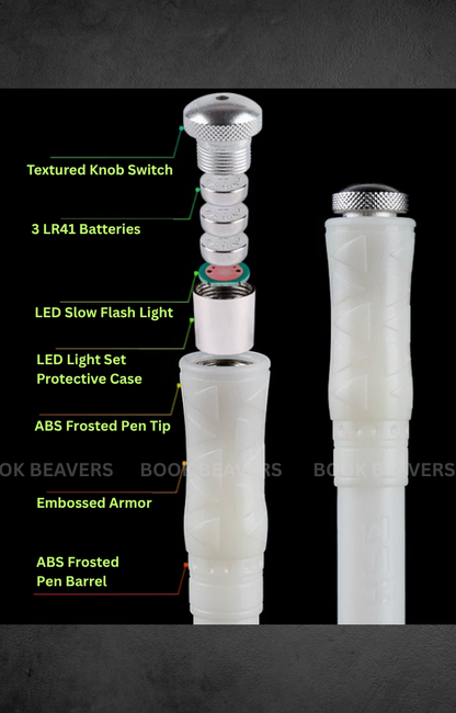 Pen Spinning Mod LED Light with Storage Tube