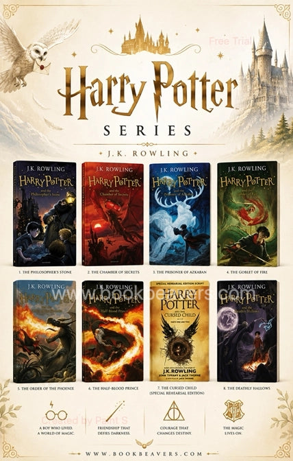 Harry Potter Series by J.K. Rowling (8 Books)