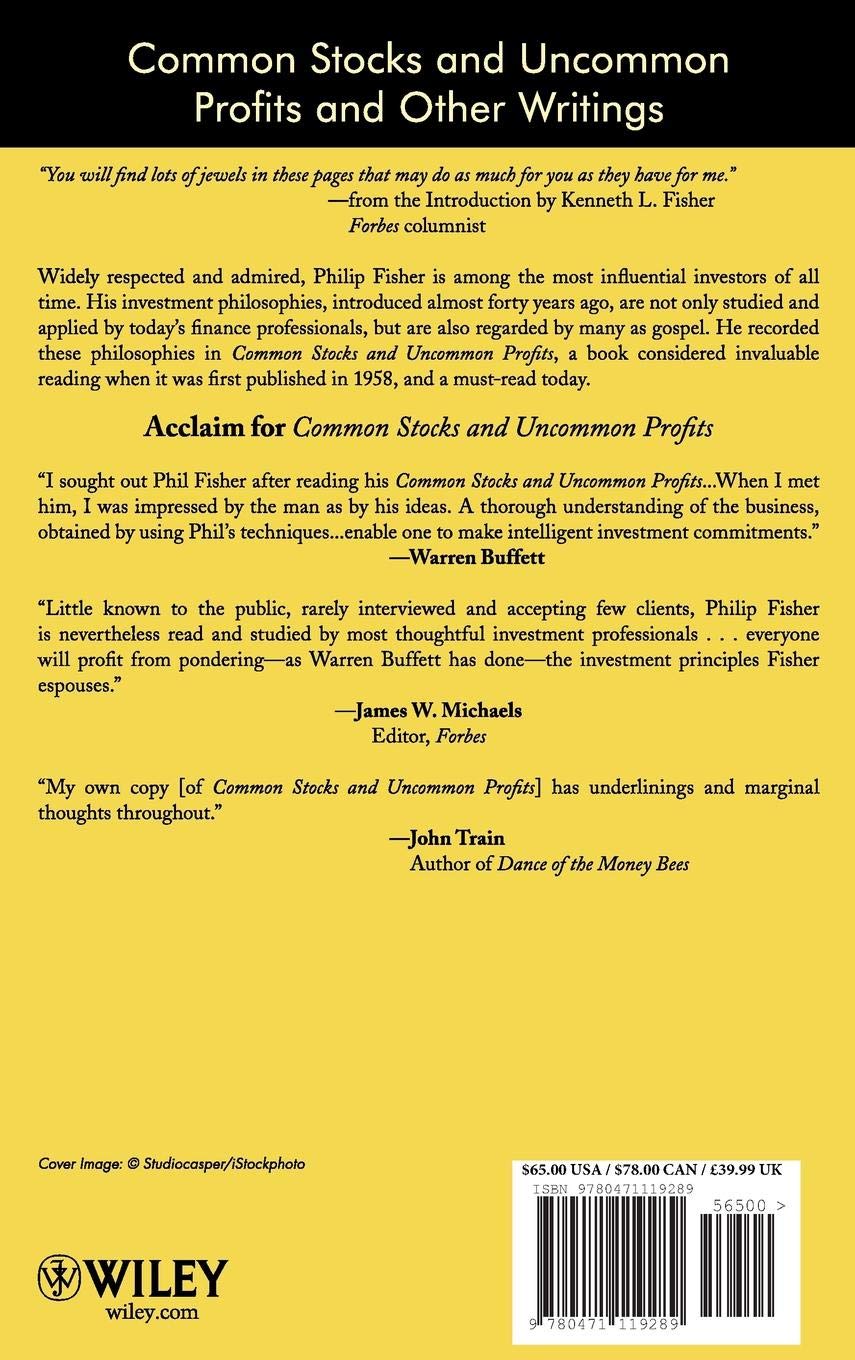 Common Stocks and Uncommon Profits and Other Writings