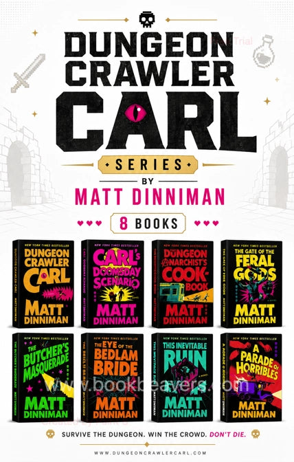 Dungeon Crawler Carl Series by Matt Dinniman (8 Books)