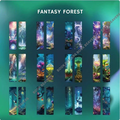 Ink Painting Paper Bookmark Set - 24 Pcs