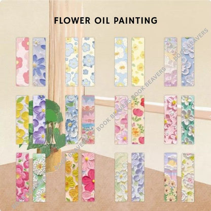 Ink Painting Paper Bookmark Set - 24 Pcs