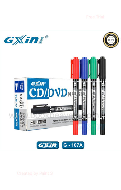 GXin G-107A Dual Tip Permanent Marker Pen 1 Pc