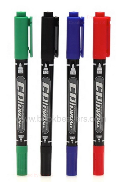 GXin G-107A Dual Tip Permanent Marker Pen 1 Pc