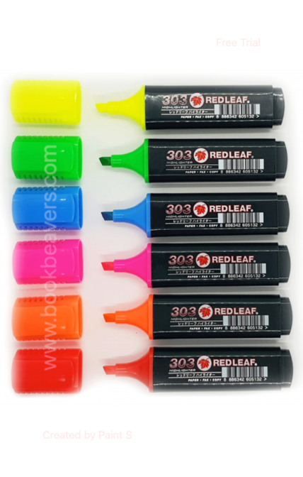 Red Leaf 303 Highlighter Pen 1 Pc