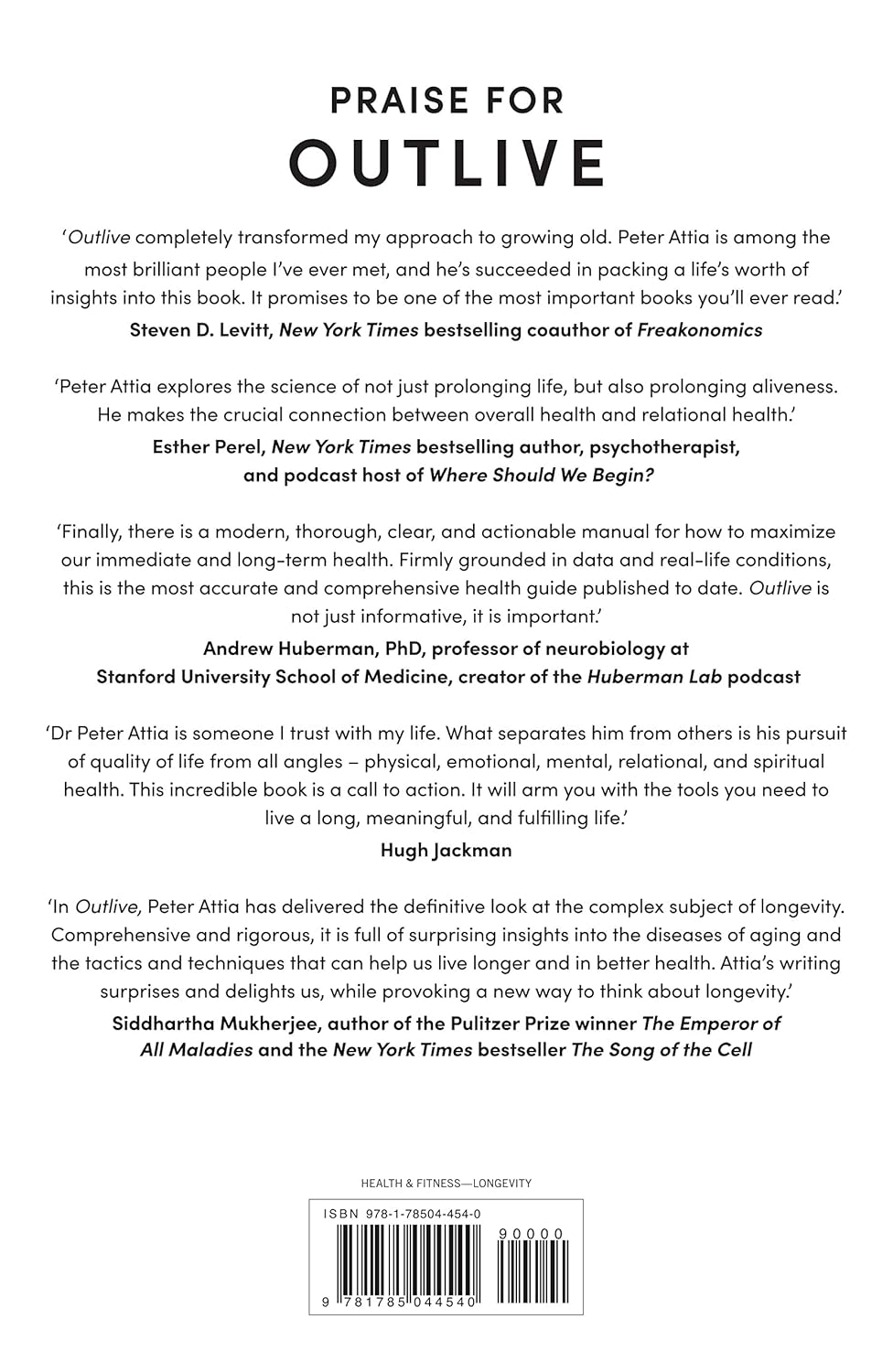 Outlive: The Science & Art of Longevity