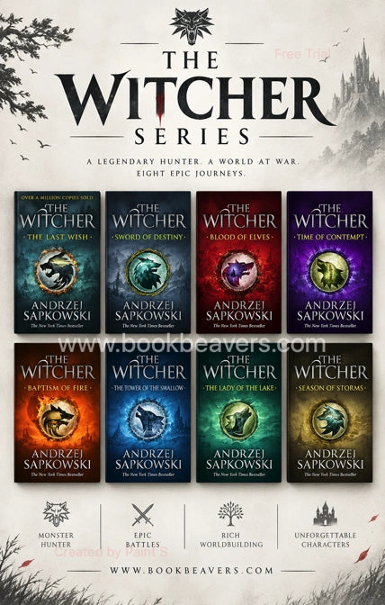 The Witcher Series (8 Books) by Andrzej Sapkowski